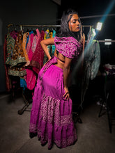 Load image into Gallery viewer, Purple Bandhani Sharara Pants set
