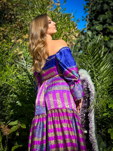 Sapphire Amethyst Sharara Pants Set