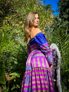 Sapphire Amethyst Sharara Pants Set