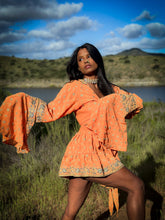 Load image into Gallery viewer, Sherbert Sunshine mini skirt set
