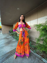 Load image into Gallery viewer, Tropical Mimosa Sharara Pants Set
