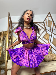 Amethyst Dream Micro Mini Skirt Set