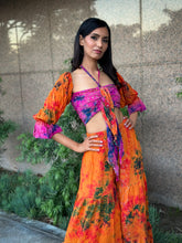 Load image into Gallery viewer, Tropical Mimosa Sharara Pants Set
