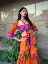 Load image into Gallery viewer, Tropical Mimosa Sharara Pants Set
