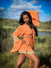 Load image into Gallery viewer, Sherbert Sunshine mini skirt set
