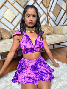 Amethyst Dream Micro Mini Skirt Set