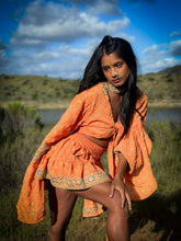 Load image into Gallery viewer, Sherbert Sunshine mini skirt set
