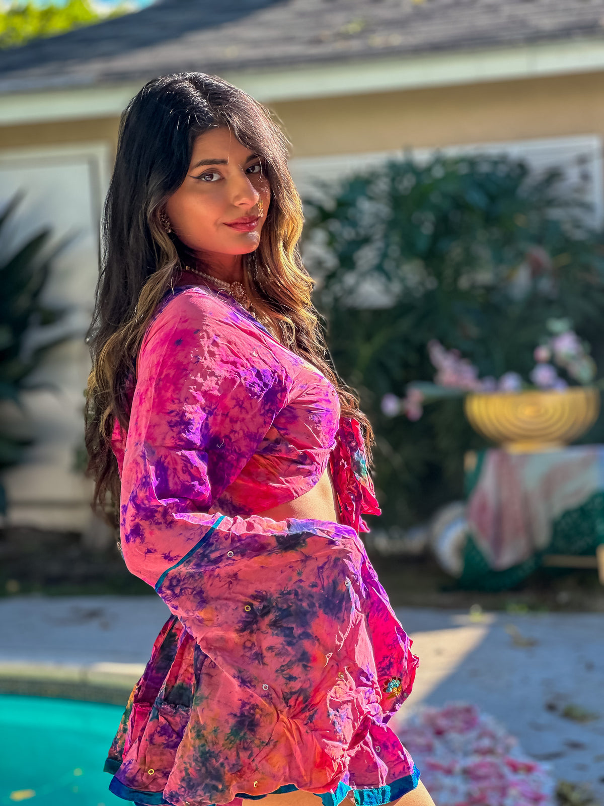 Cosmic Mimosa Micro Mini Gehr Skirt Set