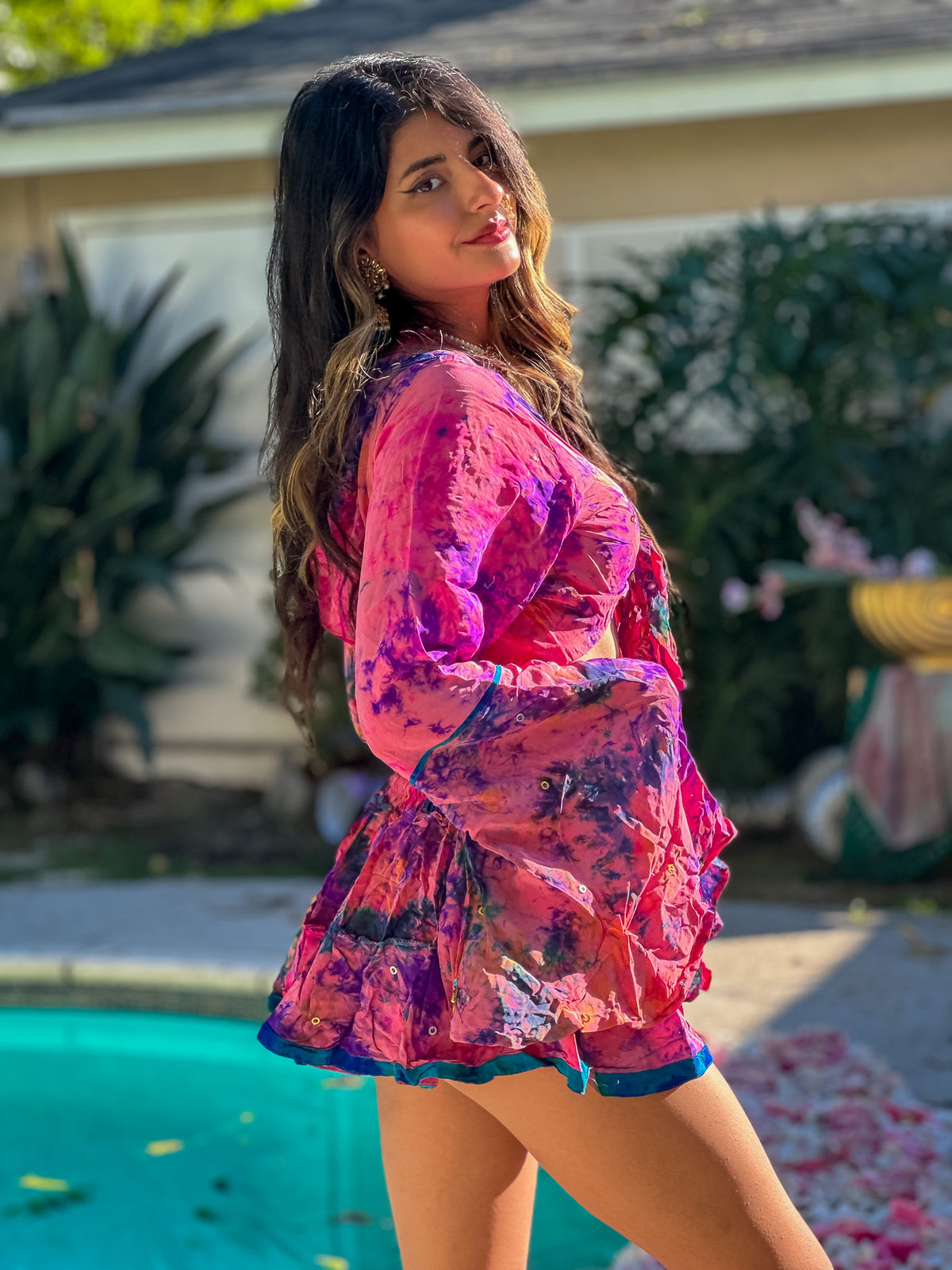 Cosmic Mimosa Micro Mini Gehr Skirt Set