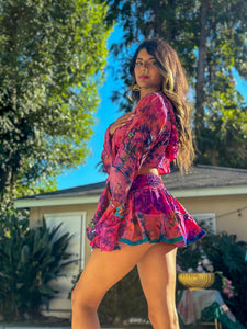 Cosmic Mimosa Micro Mini Skirt Set