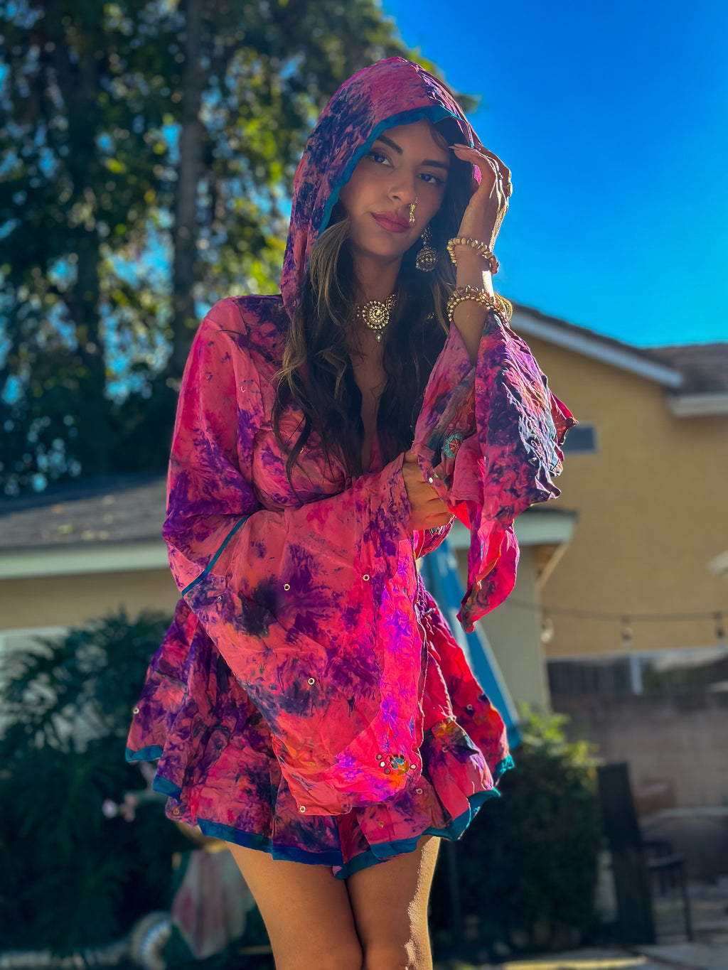 Cosmic Mimosa Micro Mini Gehr Skirt Set