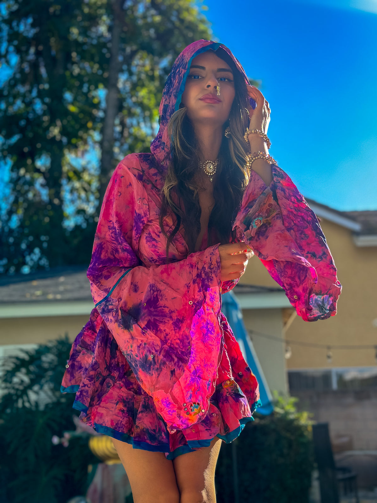Cosmic Mimosa Micro Mini Gehr Skirt Set