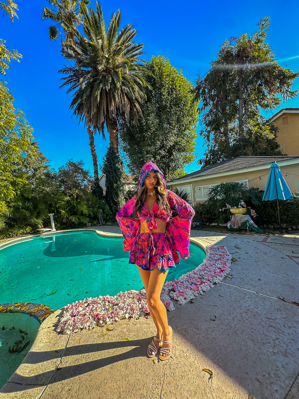 Cosmic Mimosa Micro Mini Gehr Skirt Set