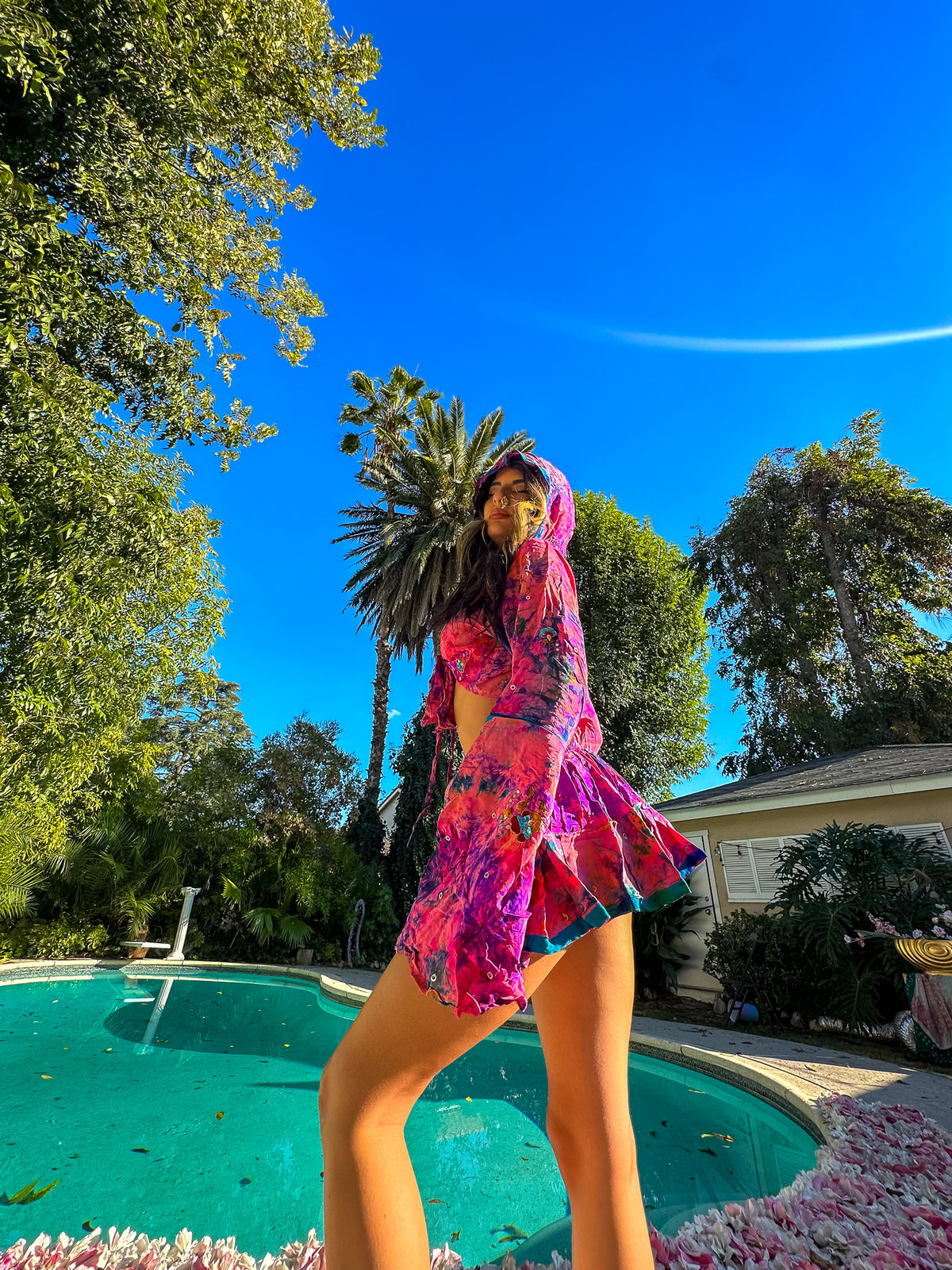 Cosmic Mimosa Micro Mini Gehr Skirt Set