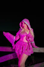 Load image into Gallery viewer, Rose Quartz Rising Micro Mini Skirt Set
