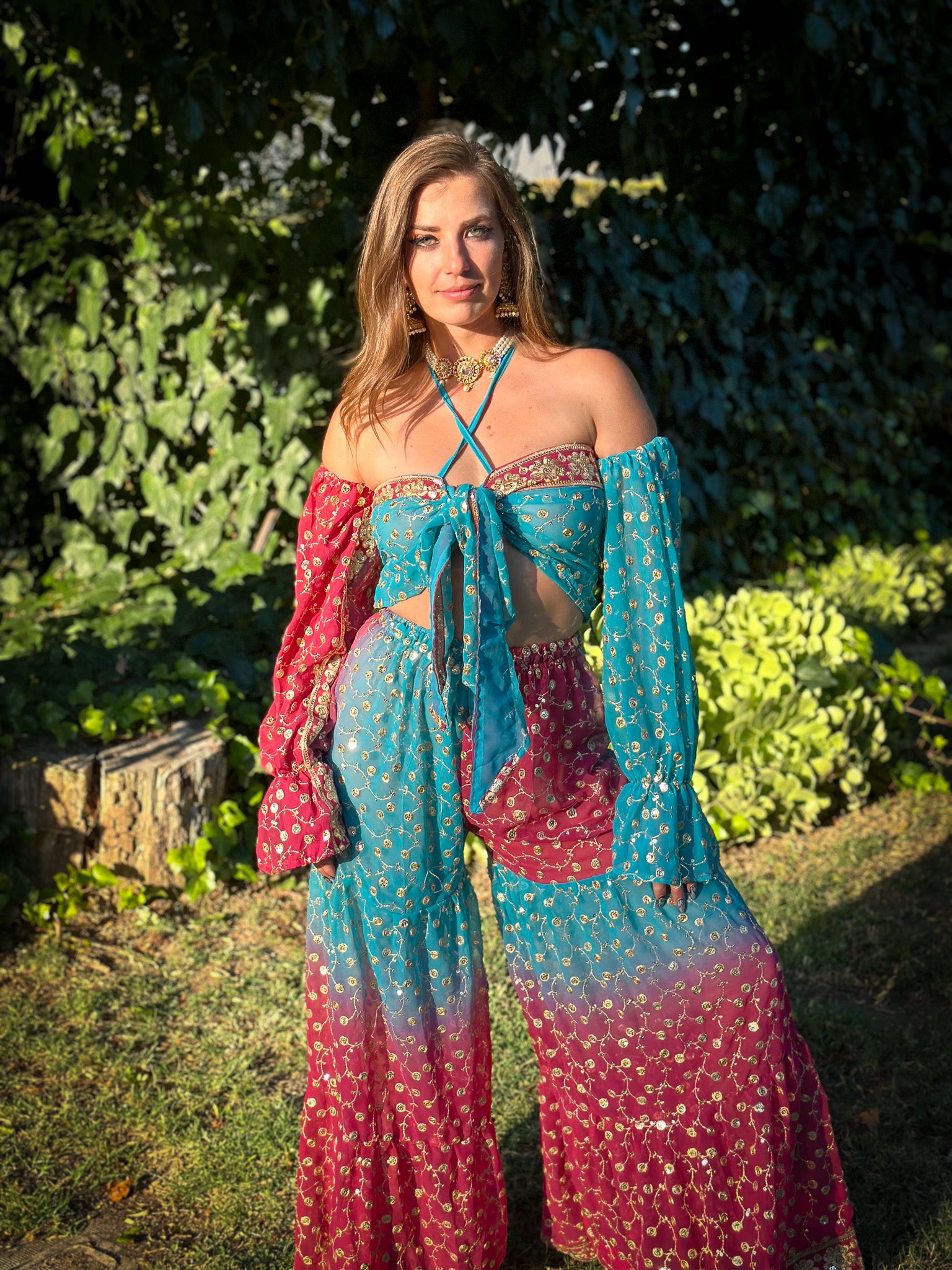 Love Ocean Sharara Pants Set