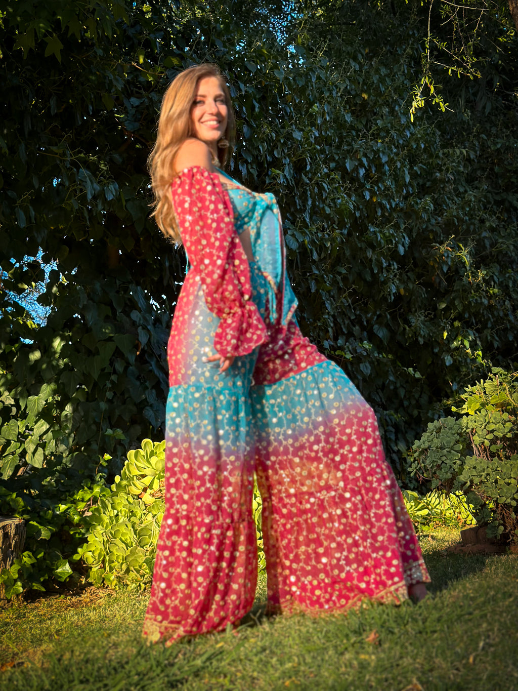 Love Ocean Sharara Pants Set