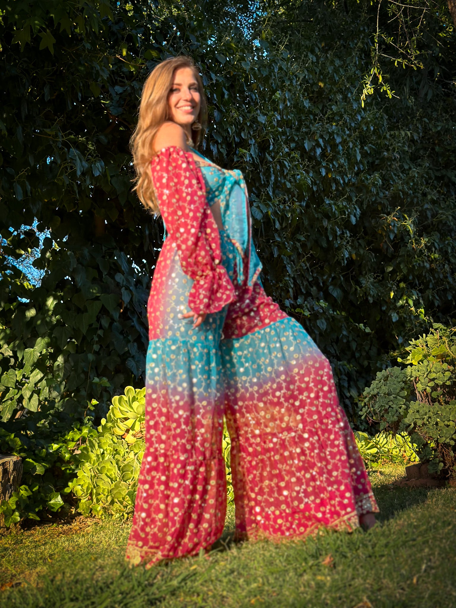 Love Ocean Sharara Pants Set