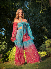 Load image into Gallery viewer, Royal Esmeralda Sharara Pants Set
