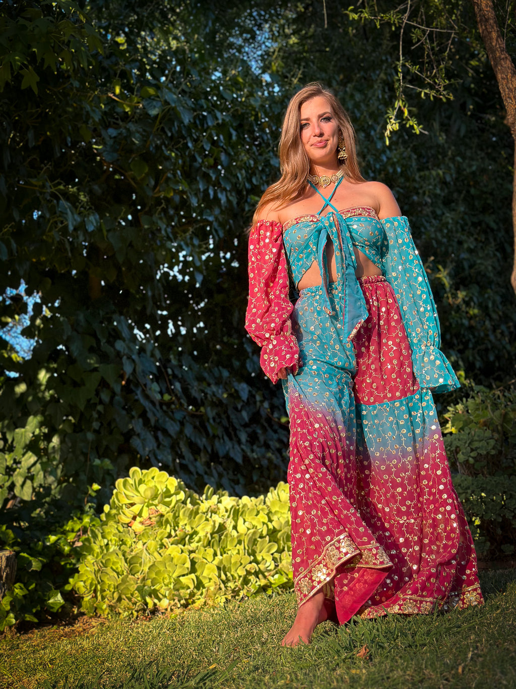 Love Ocean Sharara Pants Set