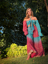 Load image into Gallery viewer, Royal Esmeralda Sharara Pants Set
