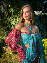 Load image into Gallery viewer, Royal Esmeralda Sharara Pants Set
