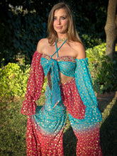 Load image into Gallery viewer, Royal Esmeralda Sharara Pants Set
