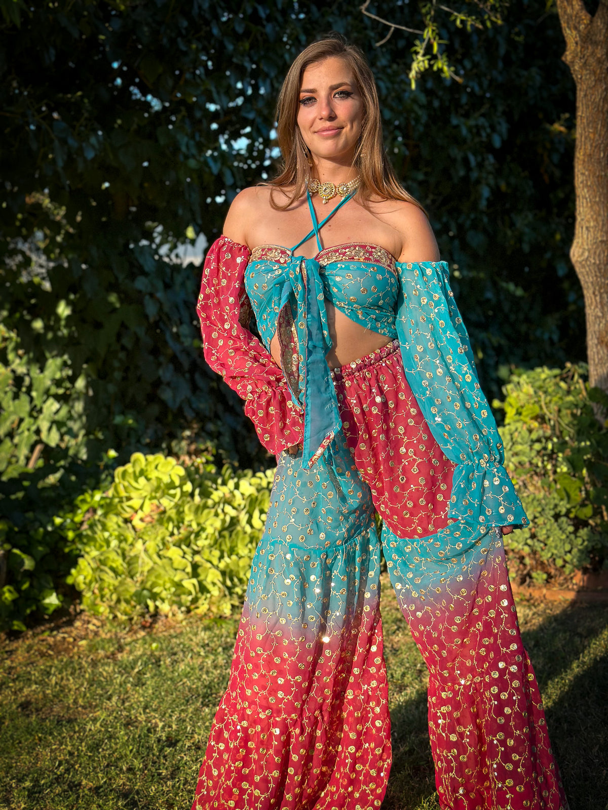 Love Ocean Sharara Pants Set