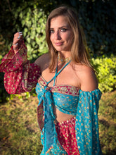 Load image into Gallery viewer, Royal Esmeralda Sharara Pants Set
