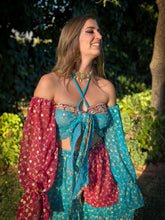 Load image into Gallery viewer, Royal Esmeralda Sharara Pants Set
