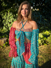 Load image into Gallery viewer, Royal Esmeralda Sharara Pants Set
