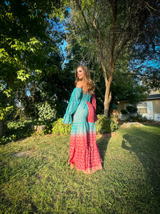 Royal Esmeralda Sharara Pants Set