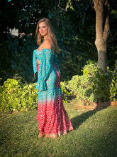 Load image into Gallery viewer, Royal Esmeralda Sharara Pants Set
