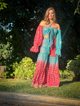 Load image into Gallery viewer, Royal Esmeralda Sharara Pants Set
