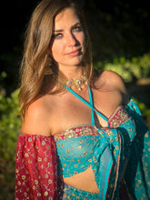 Load image into Gallery viewer, Royal Esmeralda Sharara Pants Set
