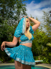 Load image into Gallery viewer, Sky Princess Micro Mini Skirt Set
