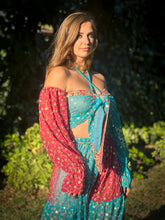 Load image into Gallery viewer, Royal Esmeralda Sharara Pants Set
