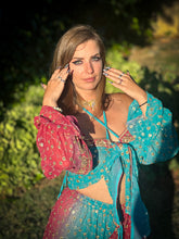 Load image into Gallery viewer, Royal Esmeralda Sharara Pants Set

