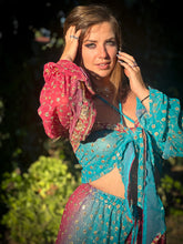 Load image into Gallery viewer, Royal Esmeralda Sharara Pants Set
