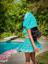 Load image into Gallery viewer, Baby Blue Diamonds Skirt Set
