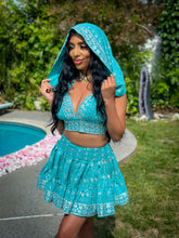Load image into Gallery viewer, Baby Blue Diamonds Skirt Set
