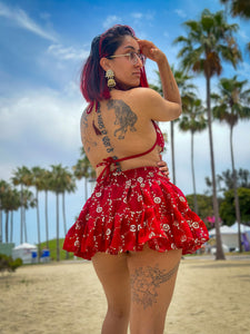 Rose Rani Micro Mini Skirt Set