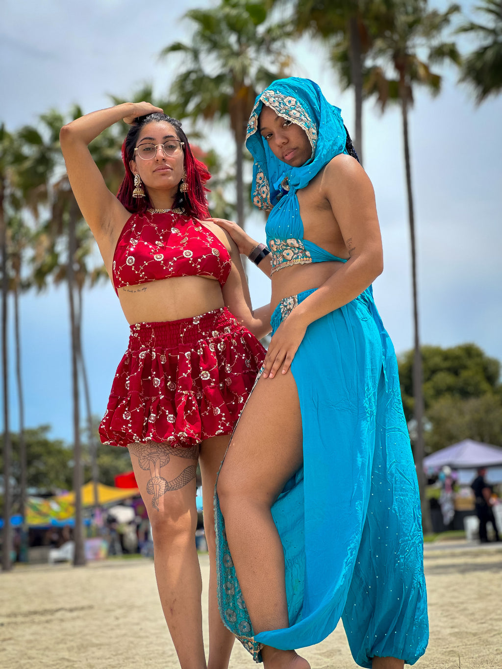 Rose Rani Micro Mini Gehr Skirt Set