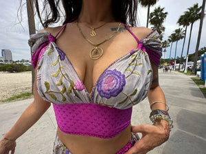 Purple Flowers Jasmine Set