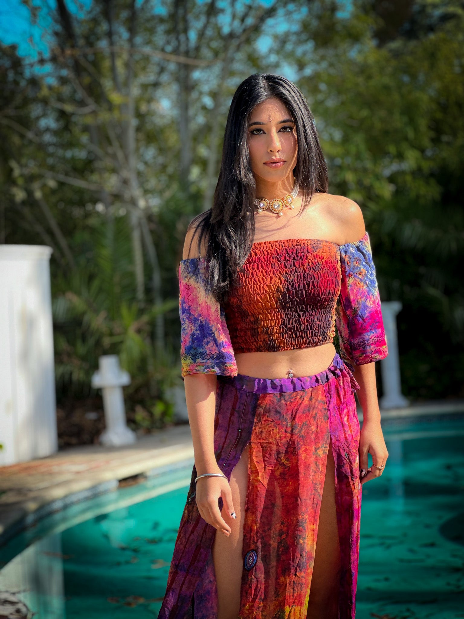 bohemian cosmos goddess set (sleeves are different lil more pink/brown)