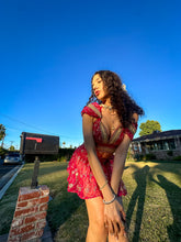 Load image into Gallery viewer, Golden Love Micro Mini Skirt Set
