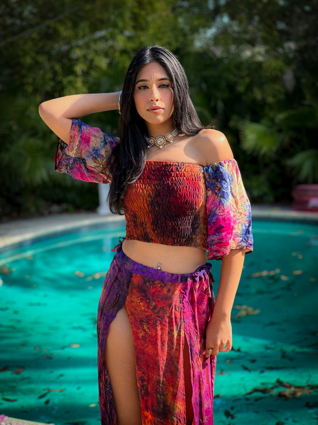 bohemian cosmos goddess set (sleeves are different lil more pink/brown)