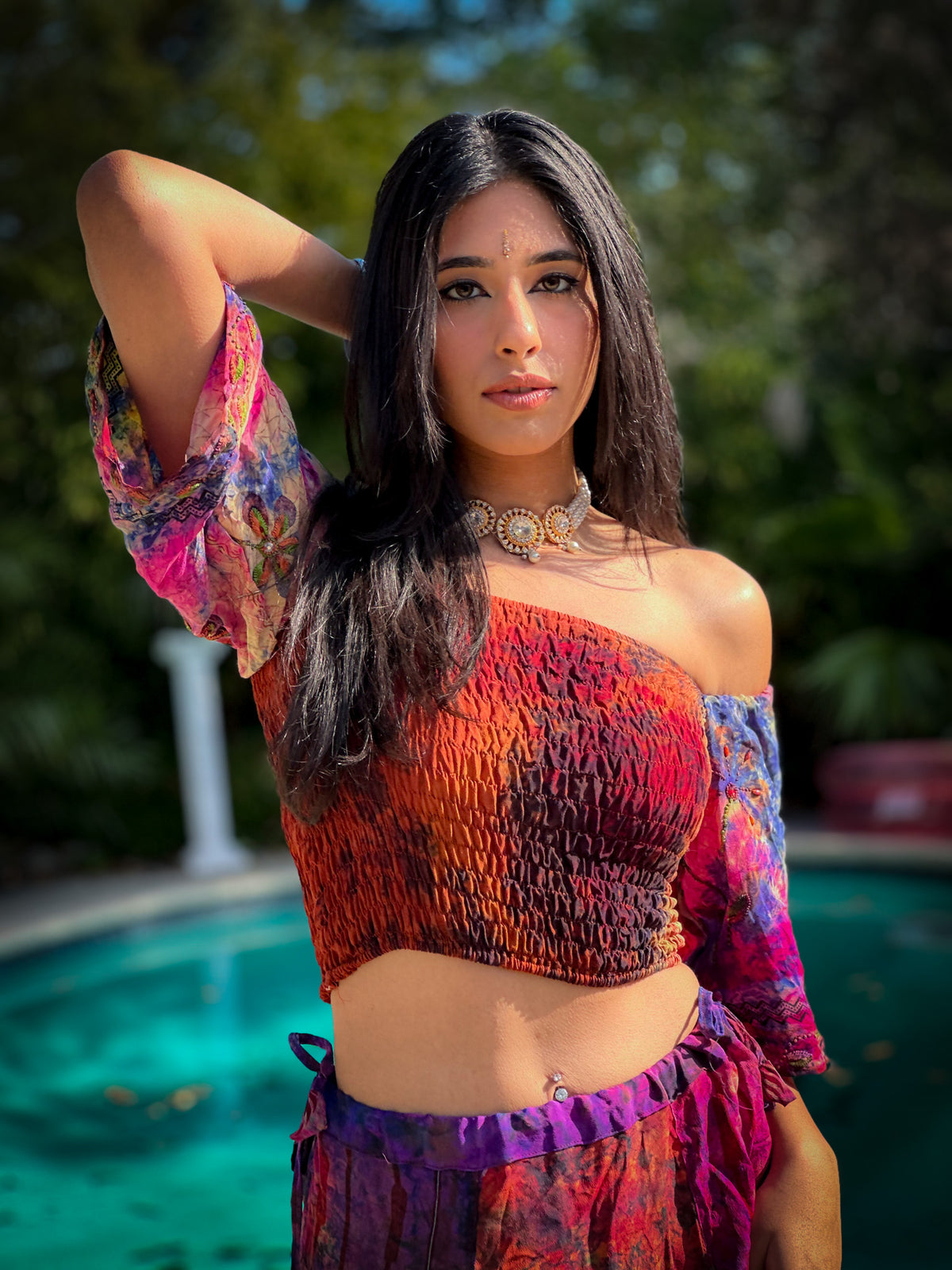 bohemian cosmos goddess set (sleeves are different lil more pink/brown)