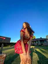 Load image into Gallery viewer, Golden Love Micro Mini Skirt Set
