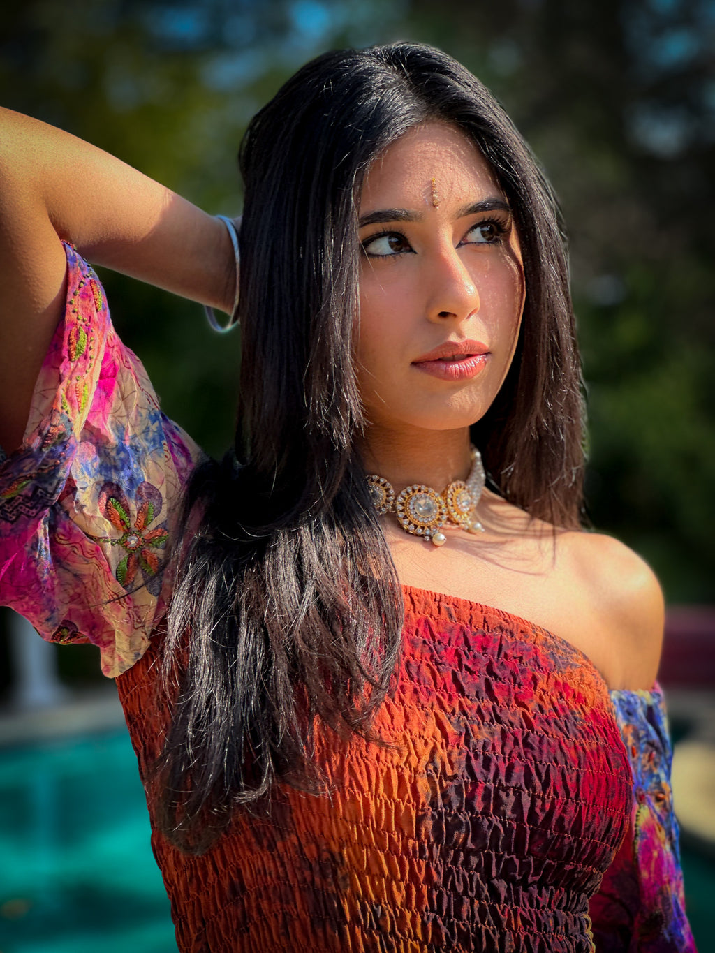 bohemian cosmos goddess set (sleeves are different lil more pink/brown)